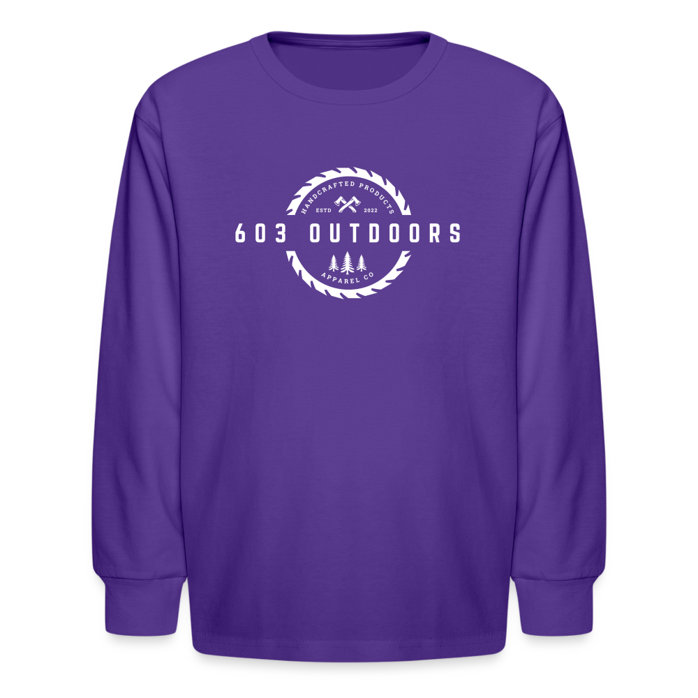 Kids' Logger Long Sleeve T-Shirt - dark purple
