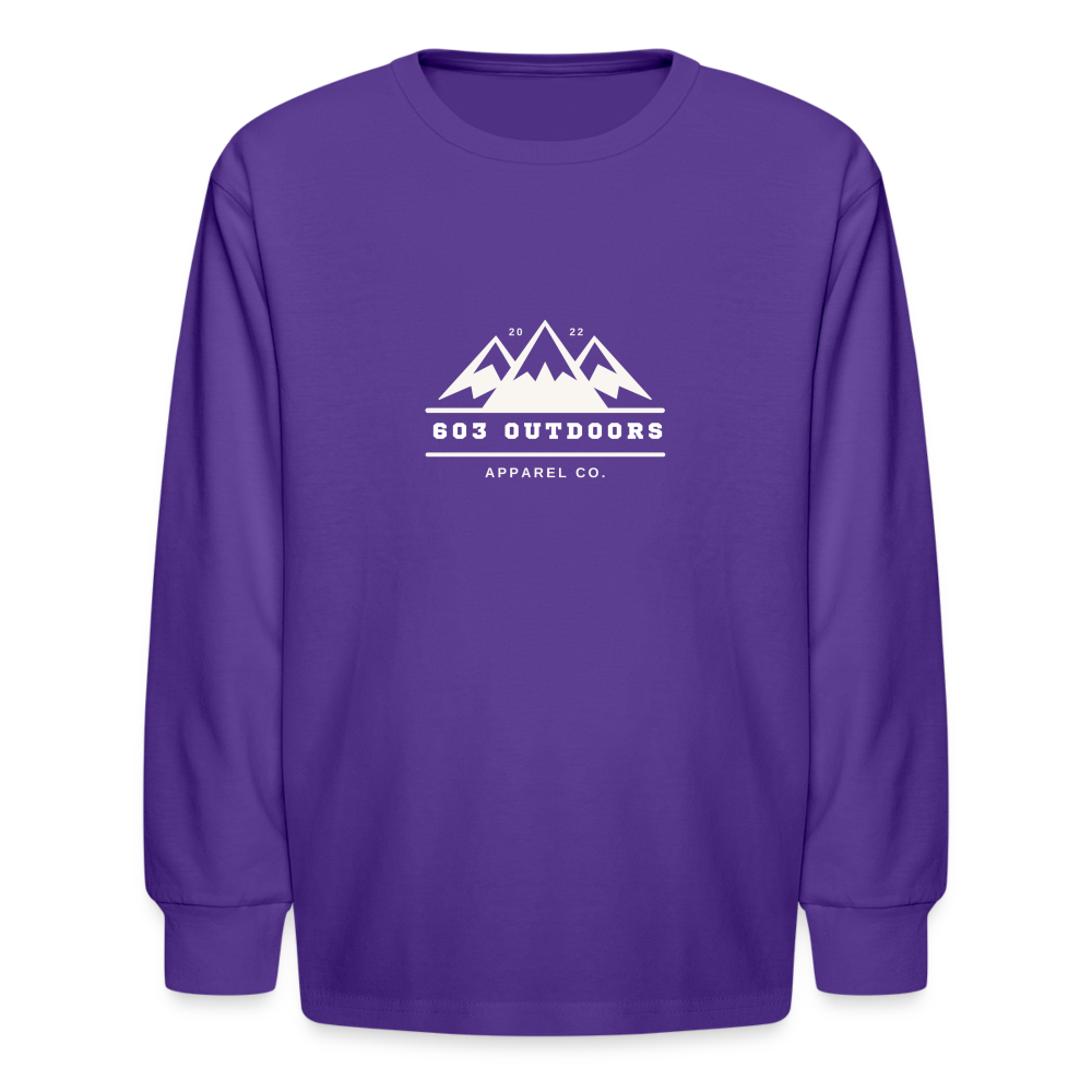 Kids' Three Peak Long Sleeve T-Shirt - dark purple