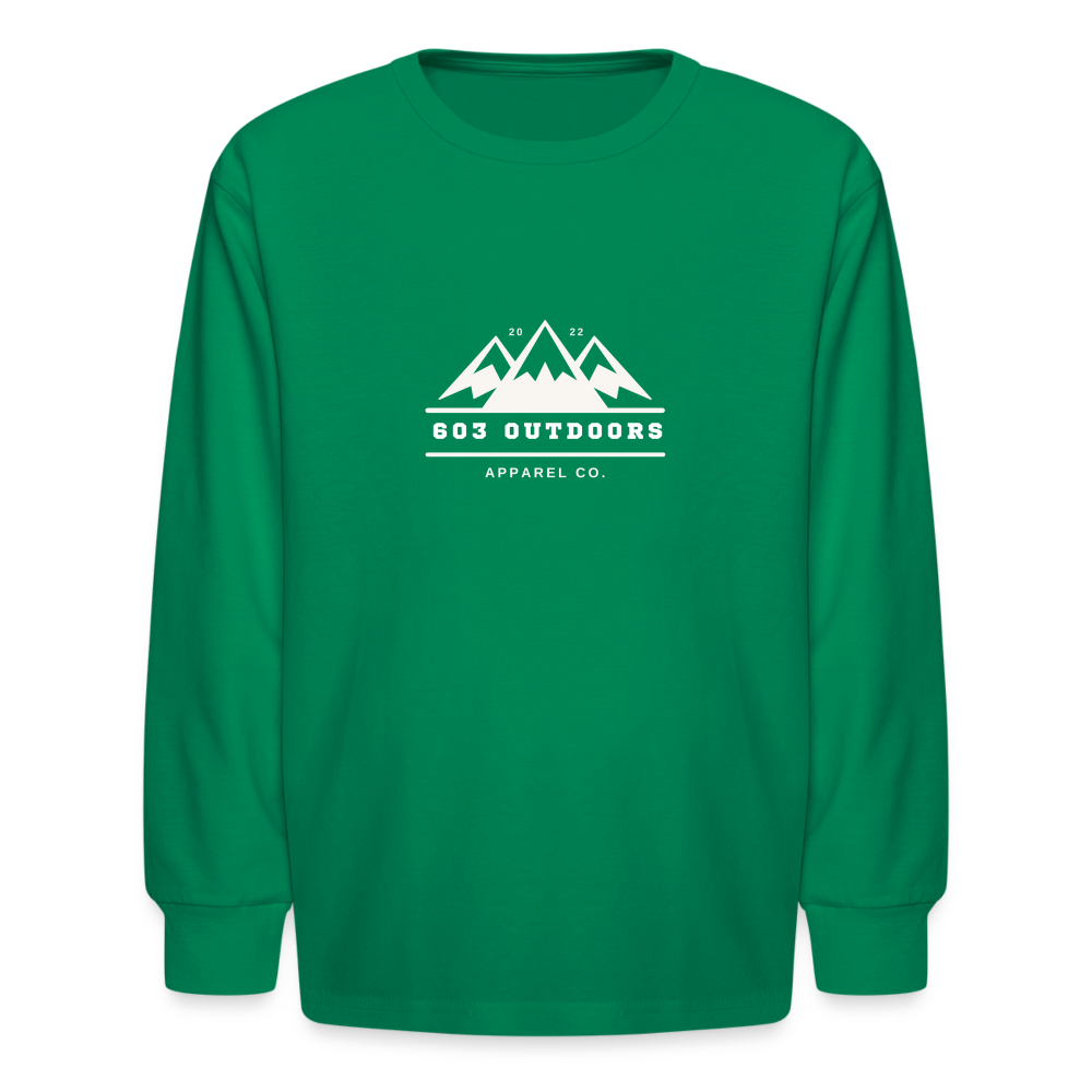 Kids' Three Peak Long Sleeve T-Shirt - kelly green