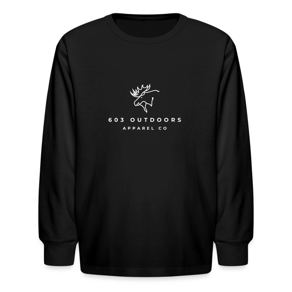 Kids' Cool Moose Long Sleeve T-Shirt - black