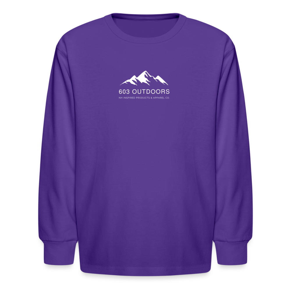 Kids' Original Mountain Long Sleeve T-Shirt - dark purple