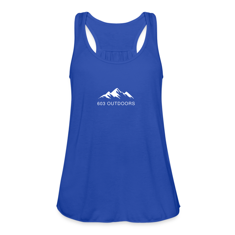 Mountain Flowy Tank Top - royal blue