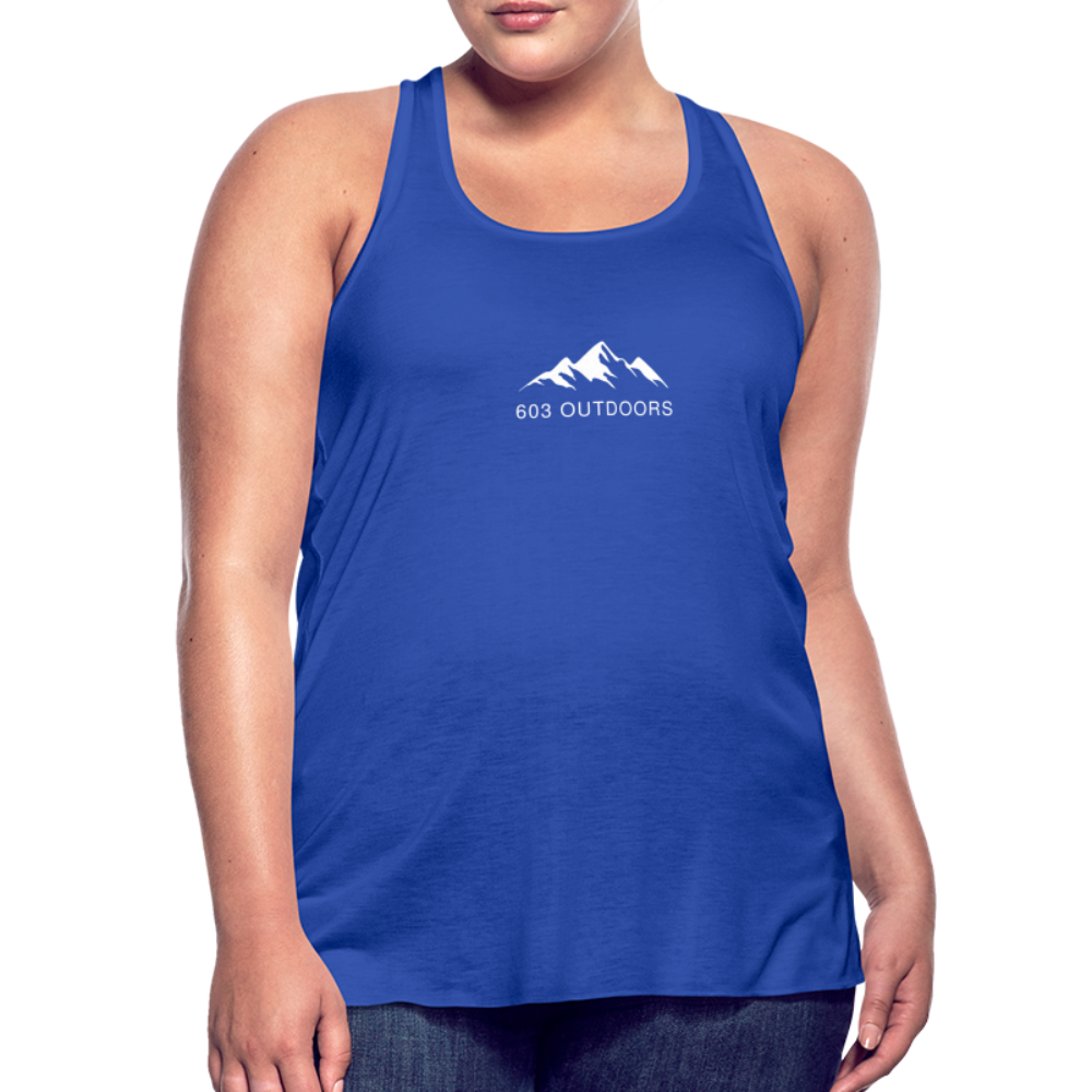 Mountain Flowy Tank Top - royal blue