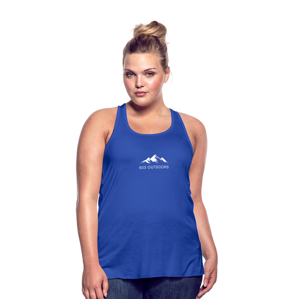 Mountain Flowy Tank Top - royal blue