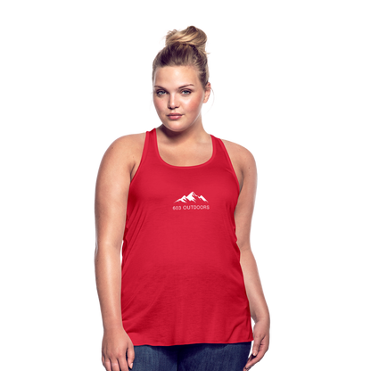 Mountain Flowy Tank Top - red