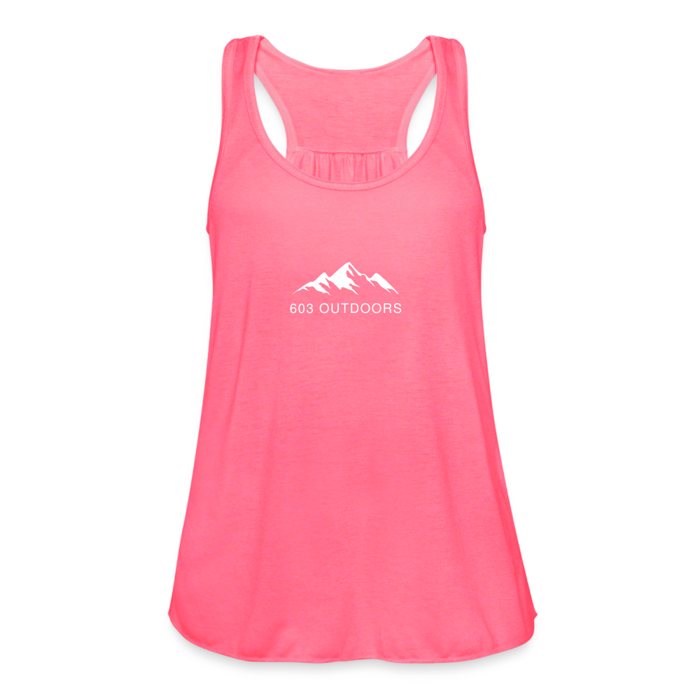 Mountain Flowy Tank Top - neon pink