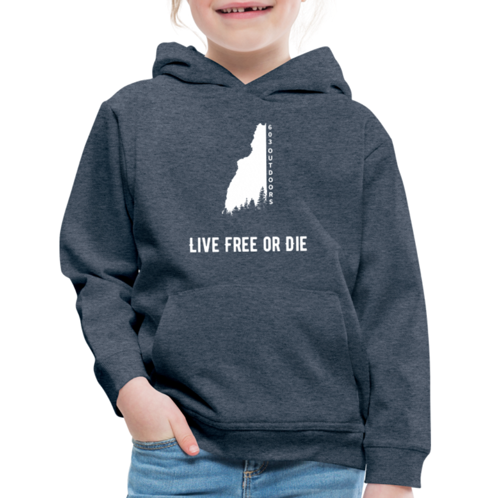 Kids‘ LFOD Premium Hoodie - heather denim