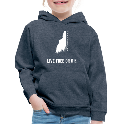 Kids‘ LFOD Premium Hoodie - heather denim