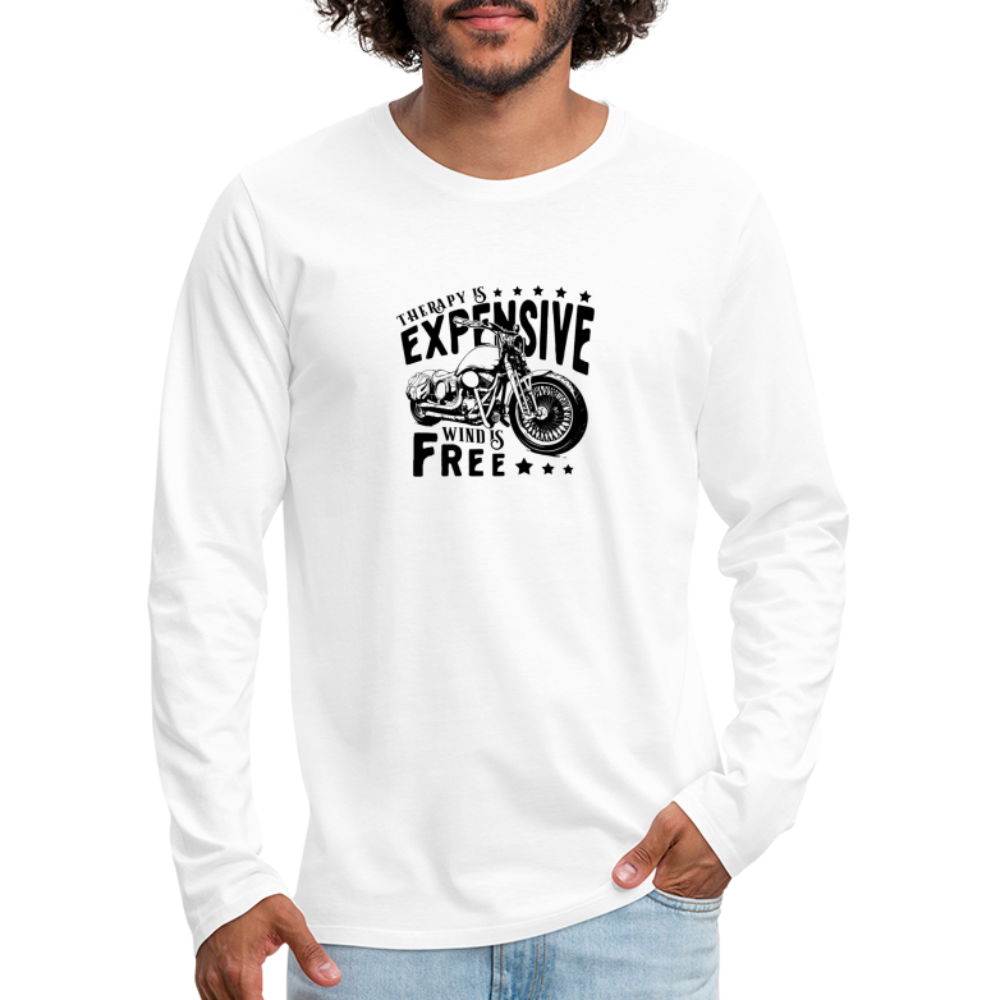 Therapy Premium Long Sleeve T-Shirt - white