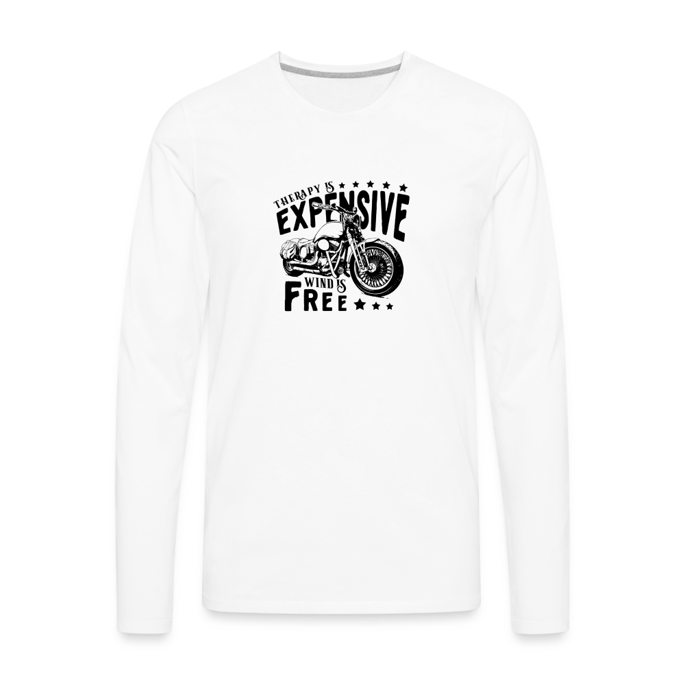 Therapy Premium Long Sleeve T-Shirt - white