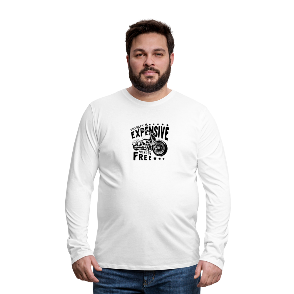 Therapy Premium Long Sleeve T-Shirt - white