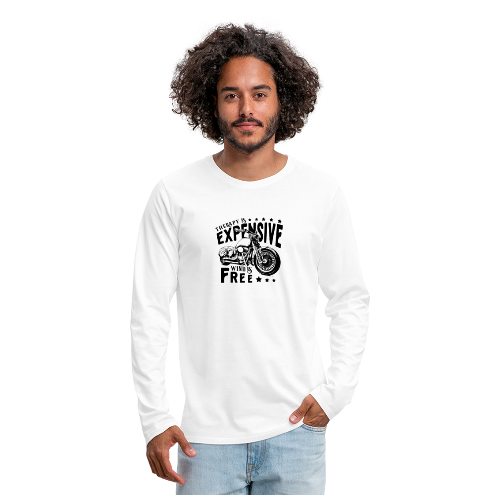 Therapy Premium Long Sleeve T-Shirt - white