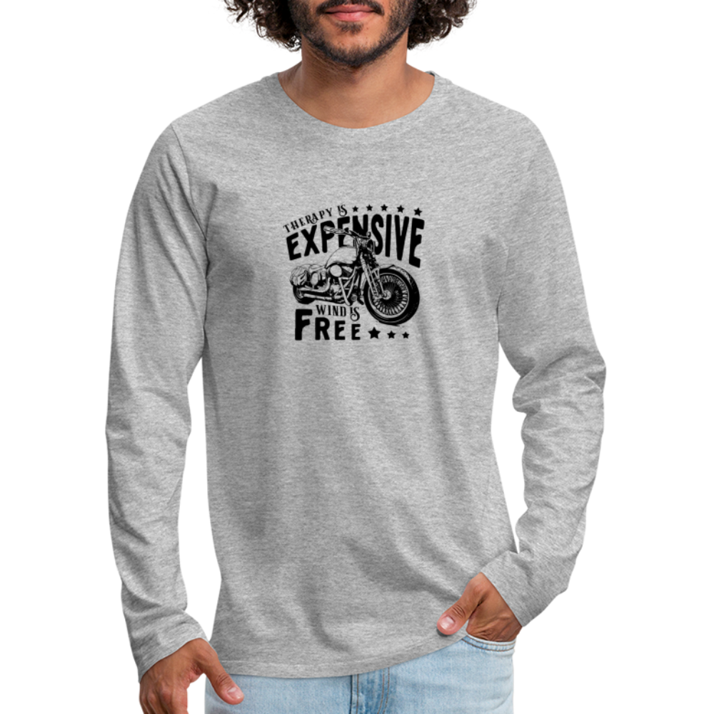 Therapy Premium Long Sleeve T-Shirt - heather gray