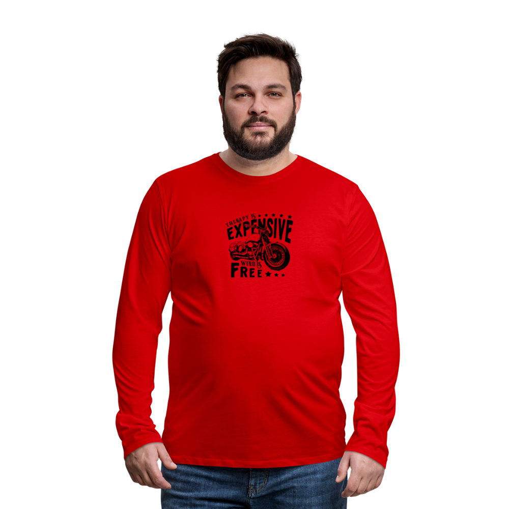 Therapy Premium Long Sleeve T-Shirt - red