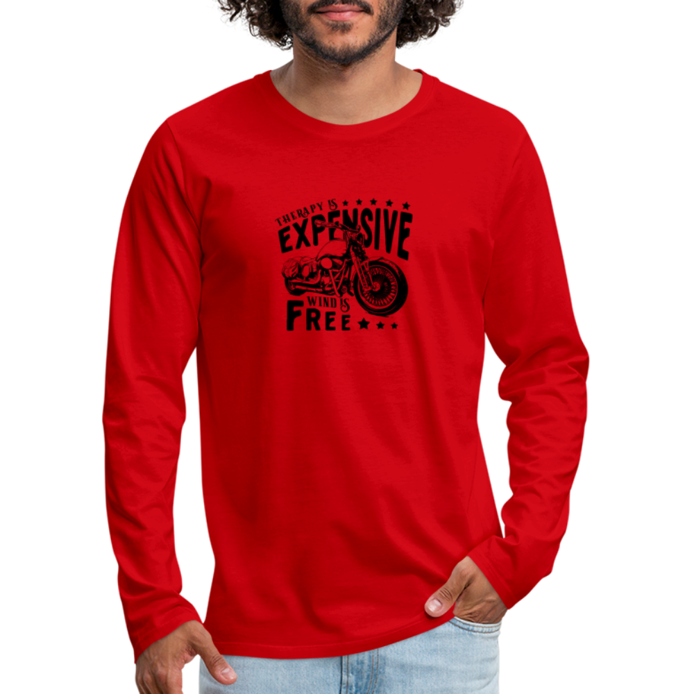 Therapy Premium Long Sleeve T-Shirt - red