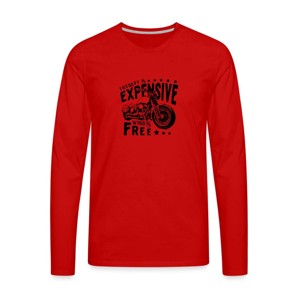 Therapy Premium Long Sleeve T-Shirt - red