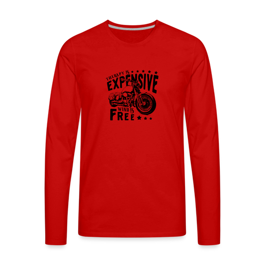 Therapy Premium Long Sleeve T-Shirt - red