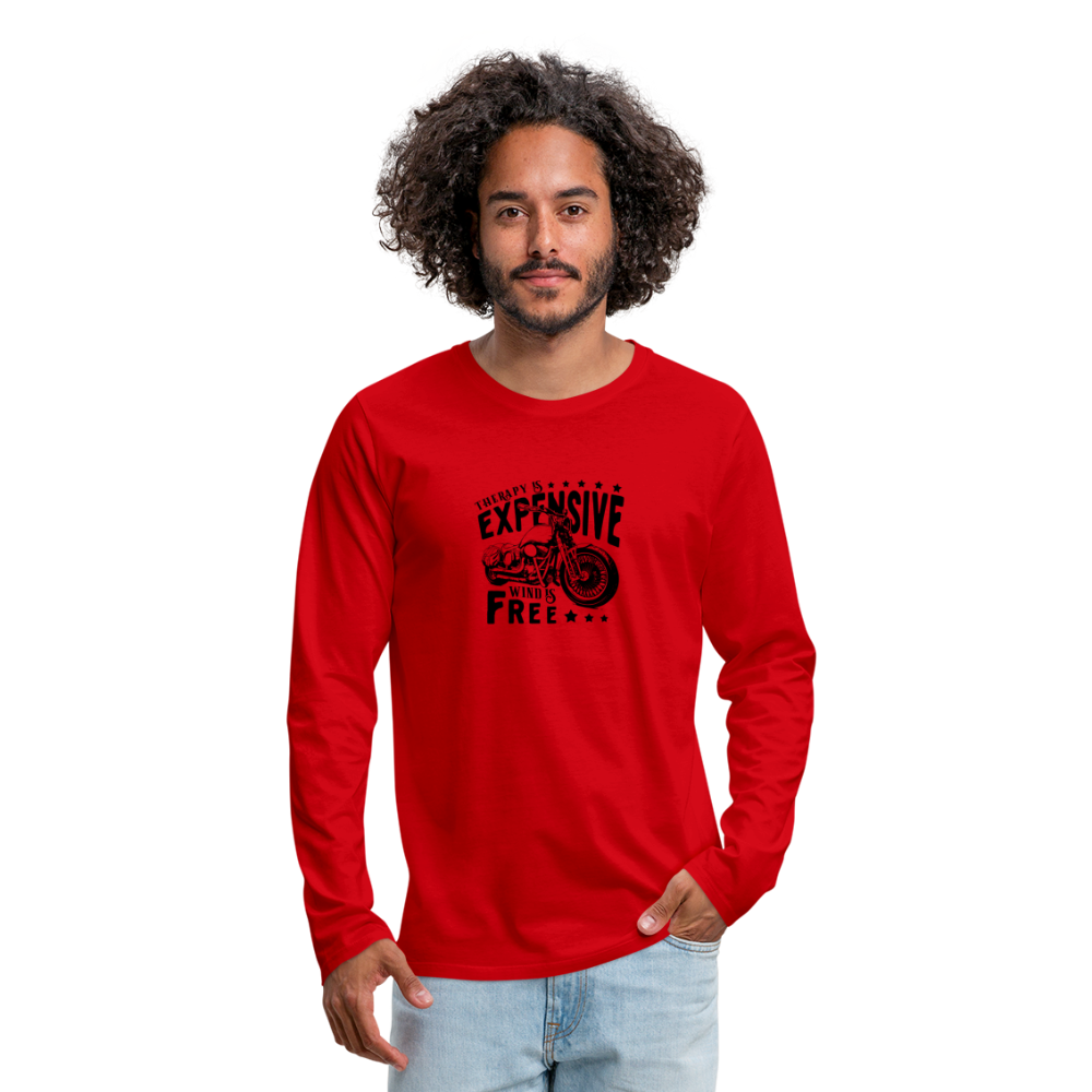 Therapy Premium Long Sleeve T-Shirt - red