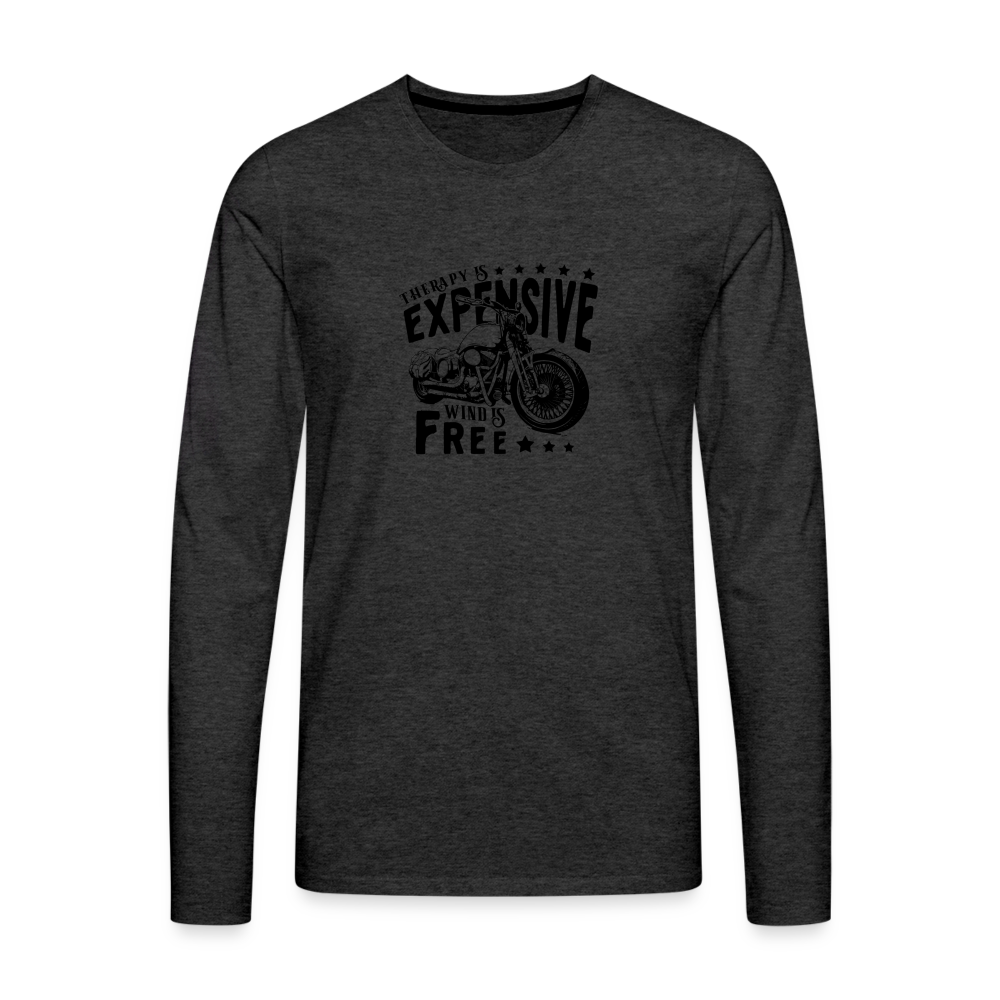 Therapy Premium Long Sleeve T-Shirt - charcoal grey