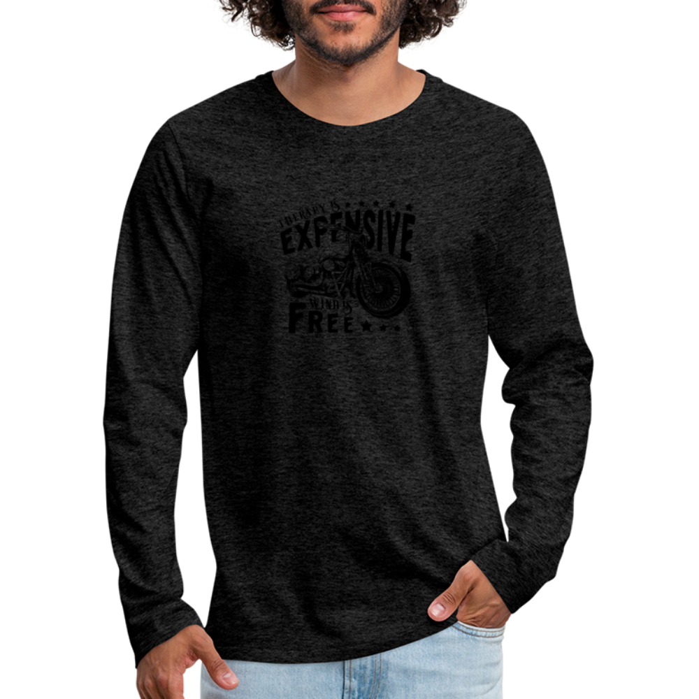 Therapy Premium Long Sleeve T-Shirt - charcoal grey