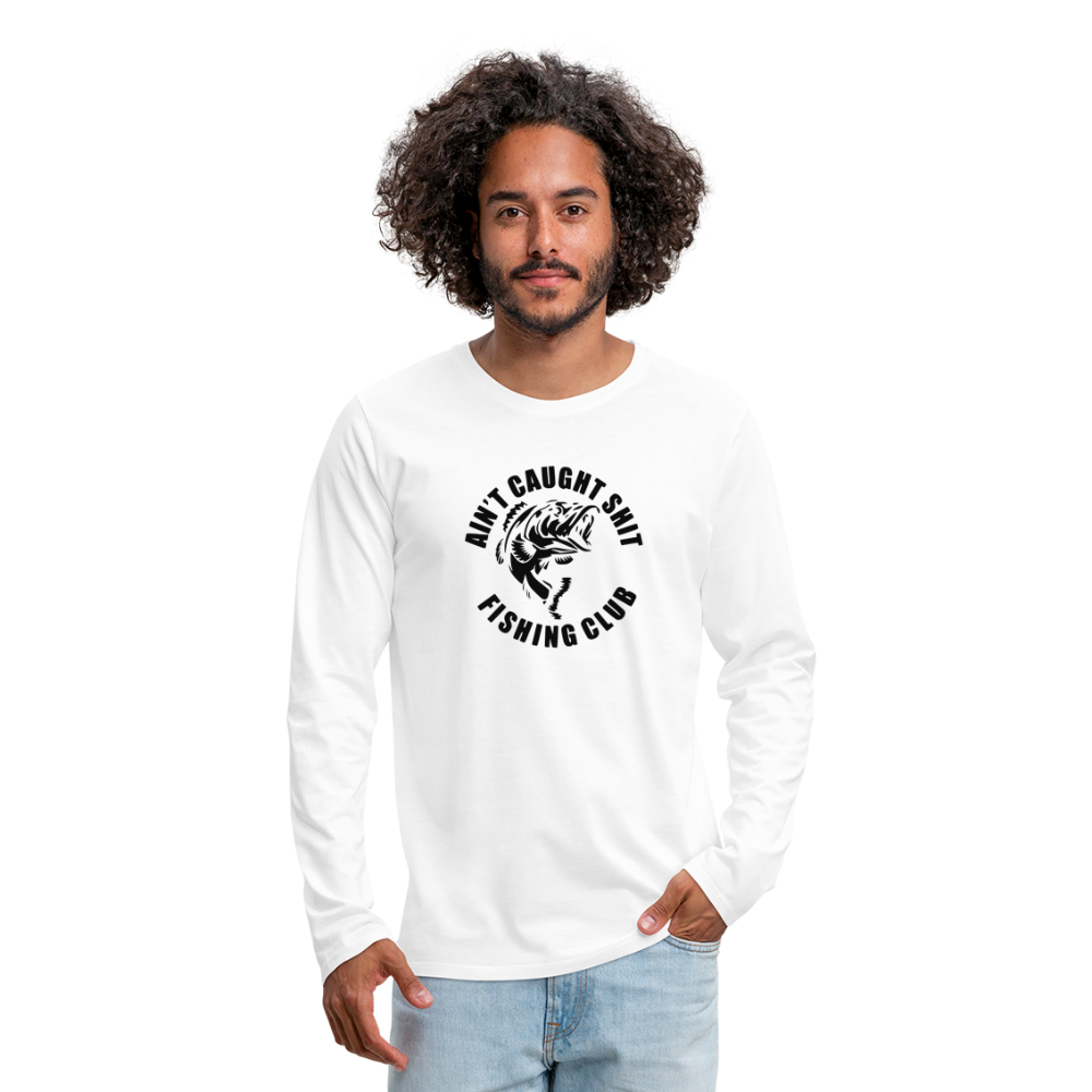 No Fish Premium Long Sleeve T-Shirt - white