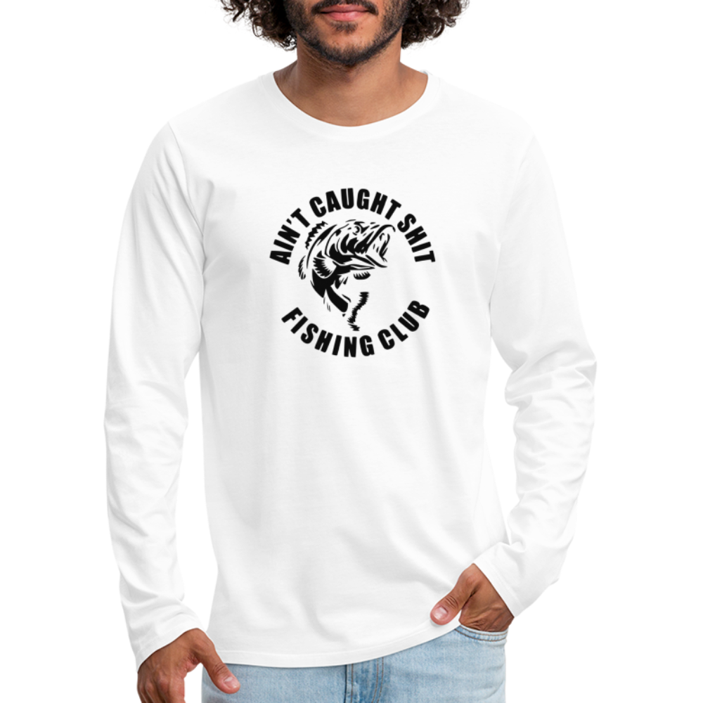 No Fish Premium Long Sleeve T-Shirt - white