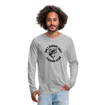 No Fish Premium Long Sleeve T-Shirt - heather gray