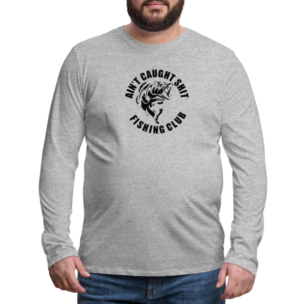 No Fish Premium Long Sleeve T-Shirt - heather gray