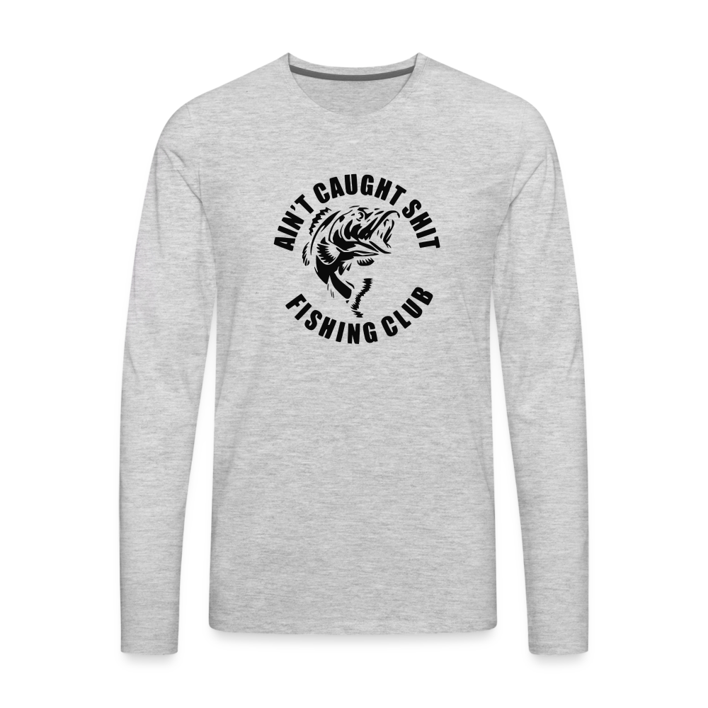 No Fish Premium Long Sleeve T-Shirt - heather gray