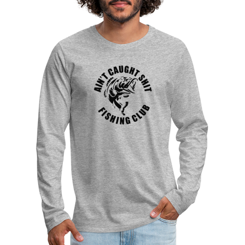 No Fish Premium Long Sleeve T-Shirt - heather gray