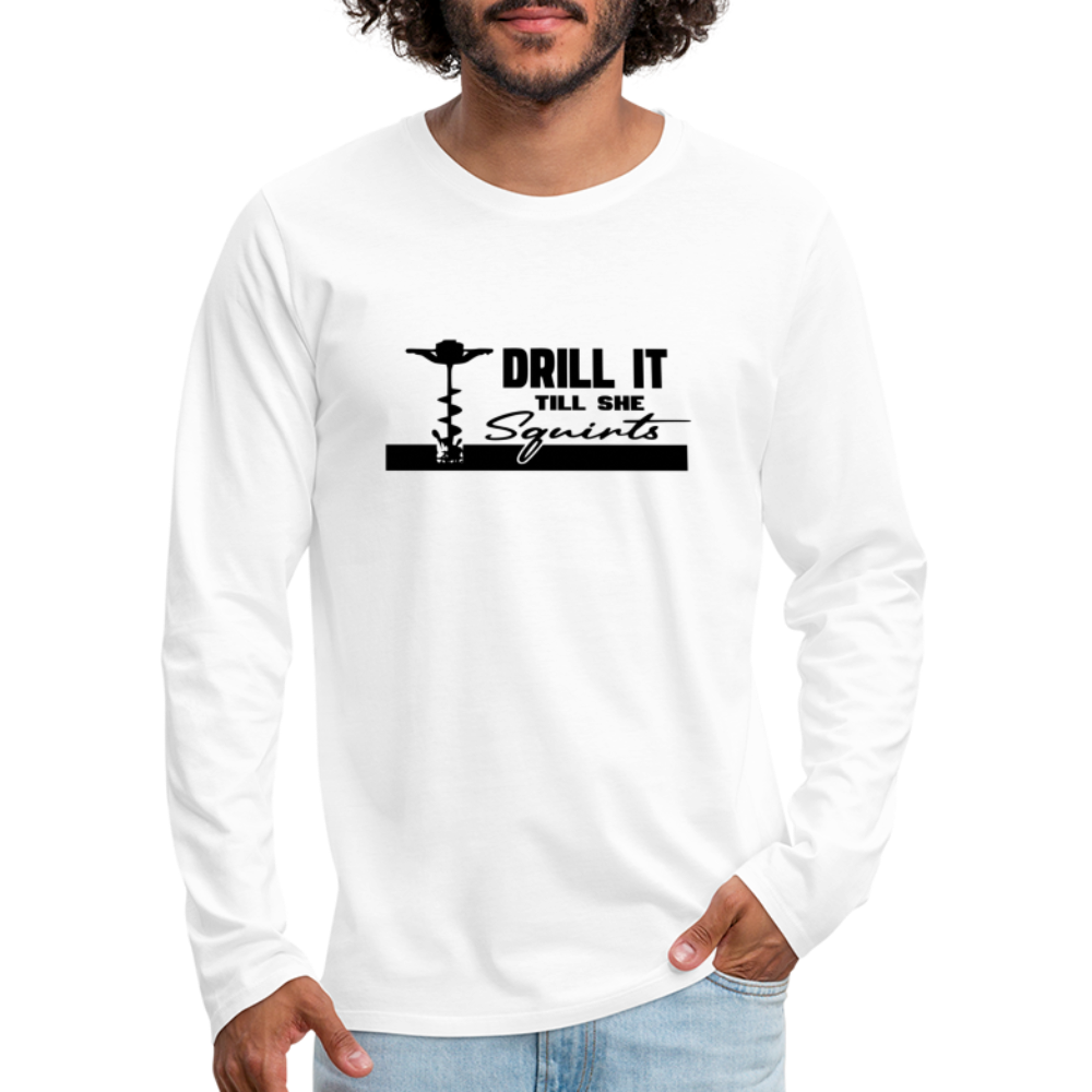 Drill Premium Long Sleeve T-Shirt - white