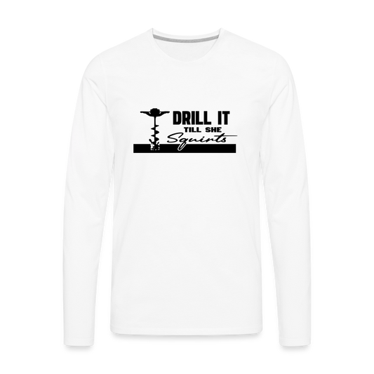 Drill Premium Long Sleeve T-Shirt - white