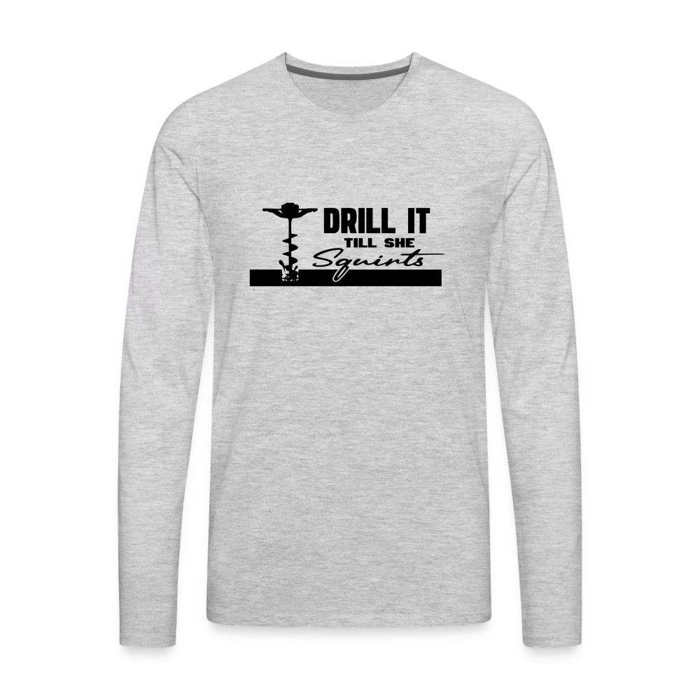 Drill Premium Long Sleeve T-Shirt - heather gray