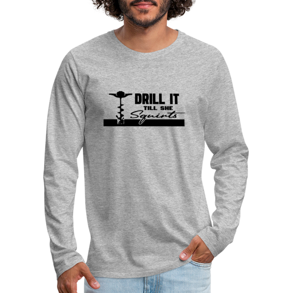 Drill Premium Long Sleeve T-Shirt - heather gray