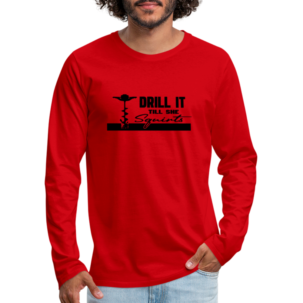 Drill Premium Long Sleeve T-Shirt - red