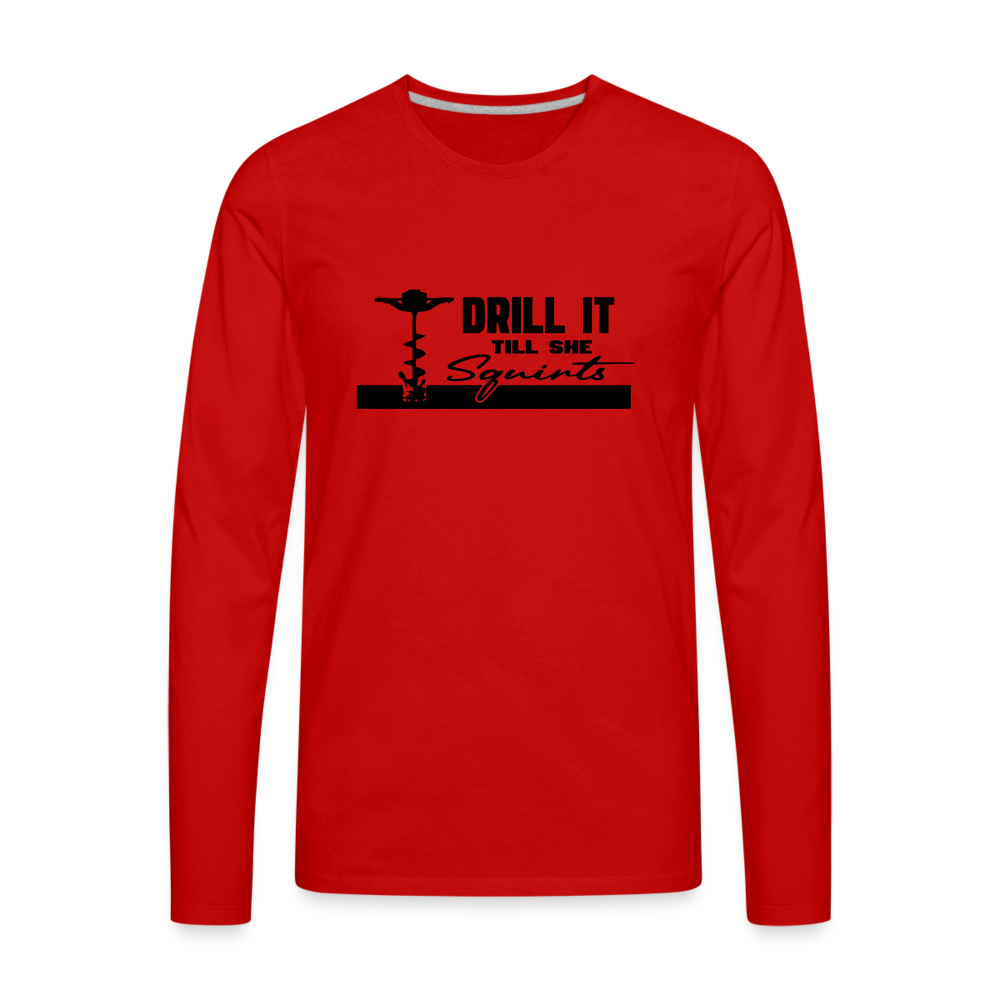 Drill Premium Long Sleeve T-Shirt - red