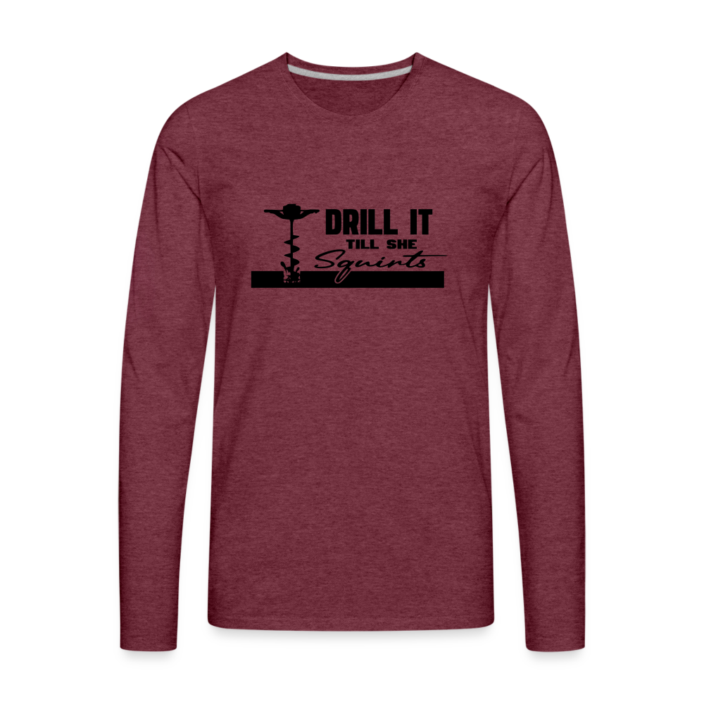 Drill Premium Long Sleeve T-Shirt - heather burgundy