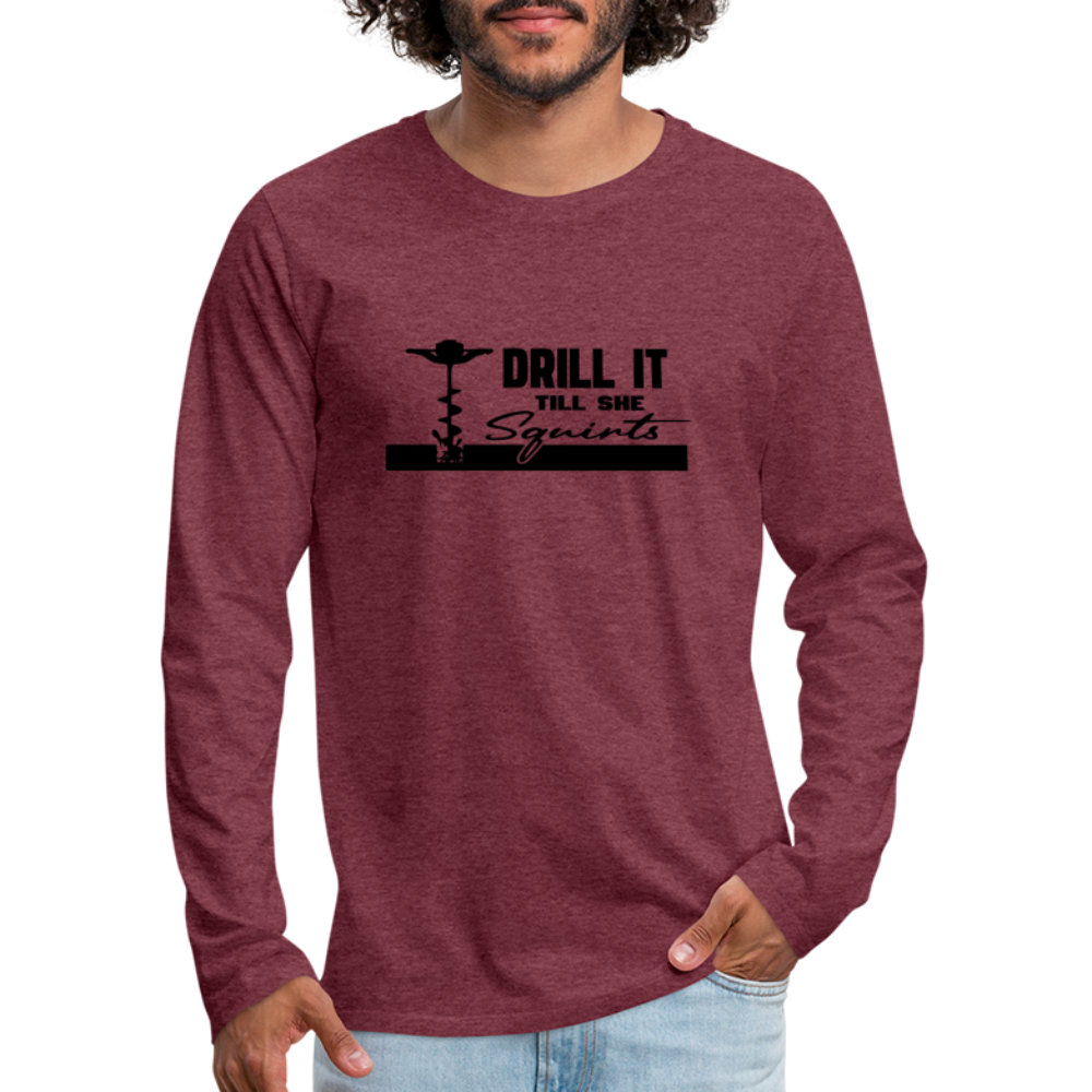 Drill Premium Long Sleeve T-Shirt - heather burgundy