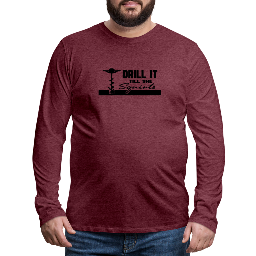 Drill Premium Long Sleeve T-Shirt - heather burgundy