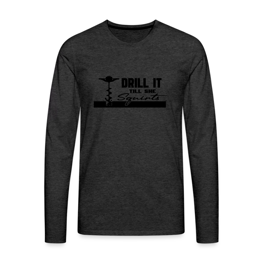 Drill Premium Long Sleeve T-Shirt - charcoal grey