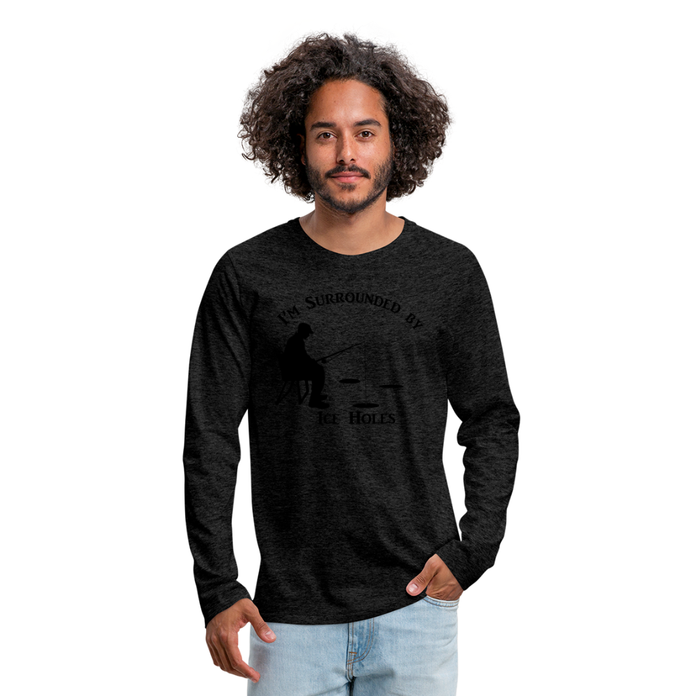 Ice Hole Premium Long Sleeve T-Shirt - charcoal grey