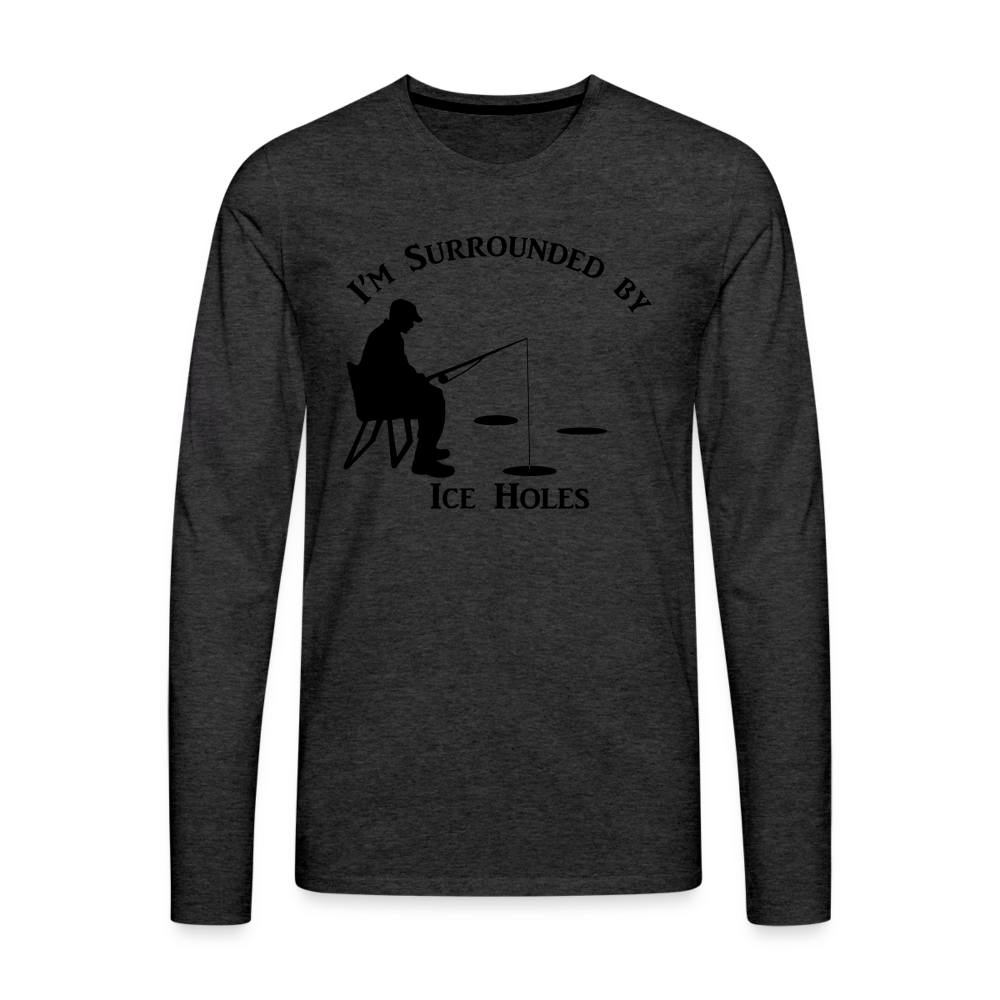 Ice Hole Premium Long Sleeve T-Shirt - charcoal grey