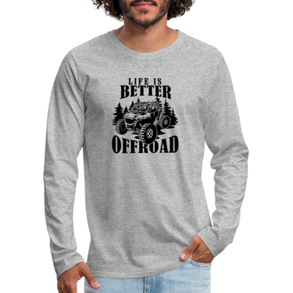 Offroad Premium Long Sleeve T-Shirt - heather gray