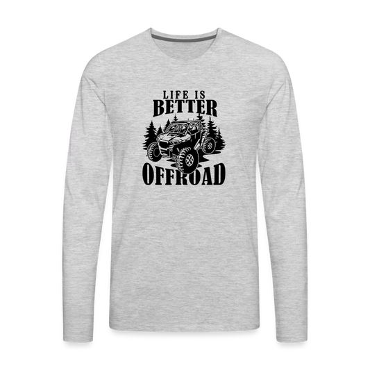 Offroad Premium Long Sleeve T-Shirt - heather gray