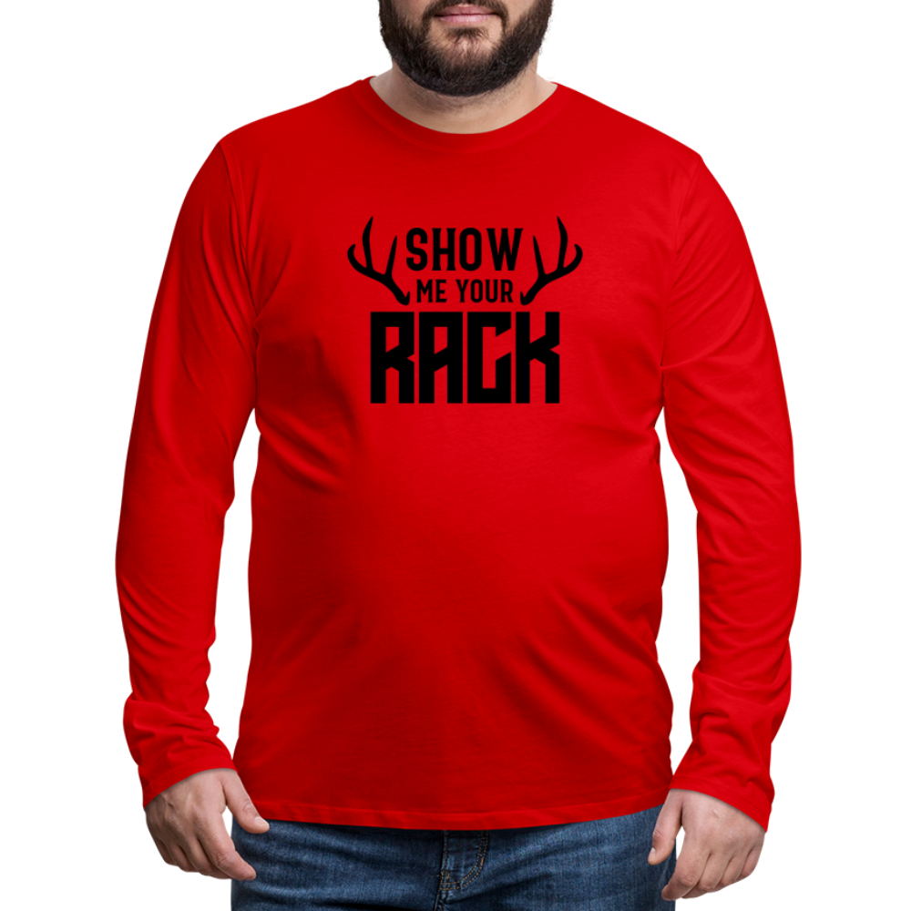 The Rack Premium Long Sleeve T-Shirt - red