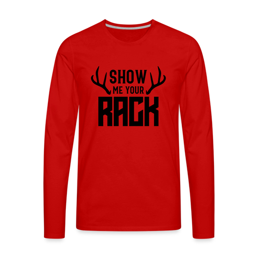 The Rack Premium Long Sleeve T-Shirt - red