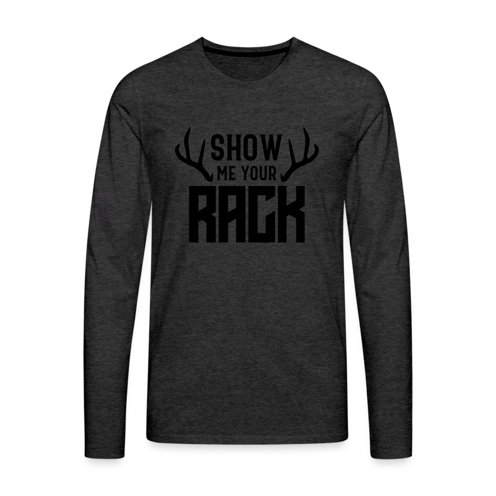 The Rack Premium Long Sleeve T-Shirt - charcoal grey