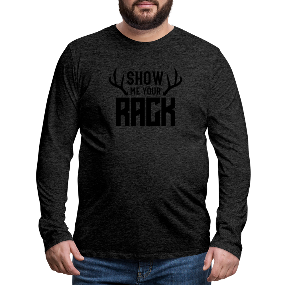 The Rack Premium Long Sleeve T-Shirt - charcoal grey