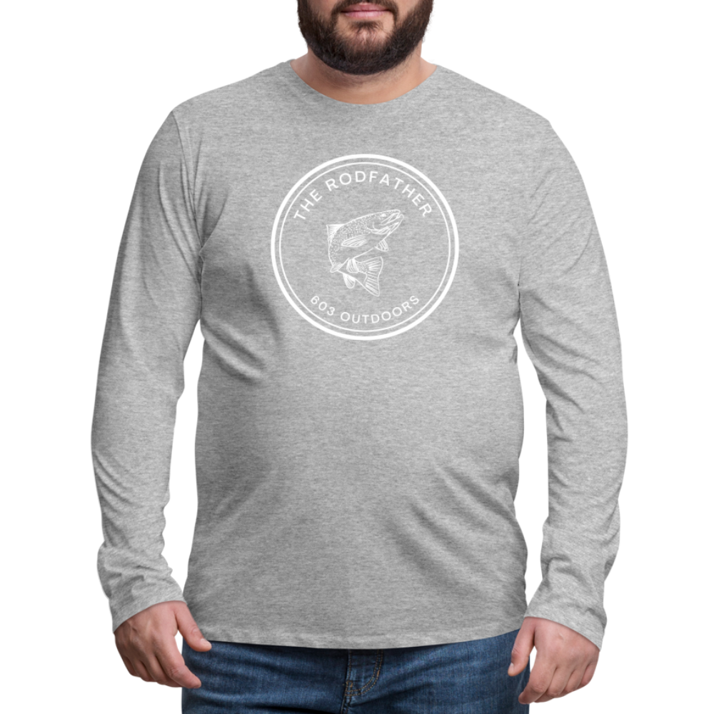 The Rodfather Premium Long Sleeve T-Shirt - heather gray