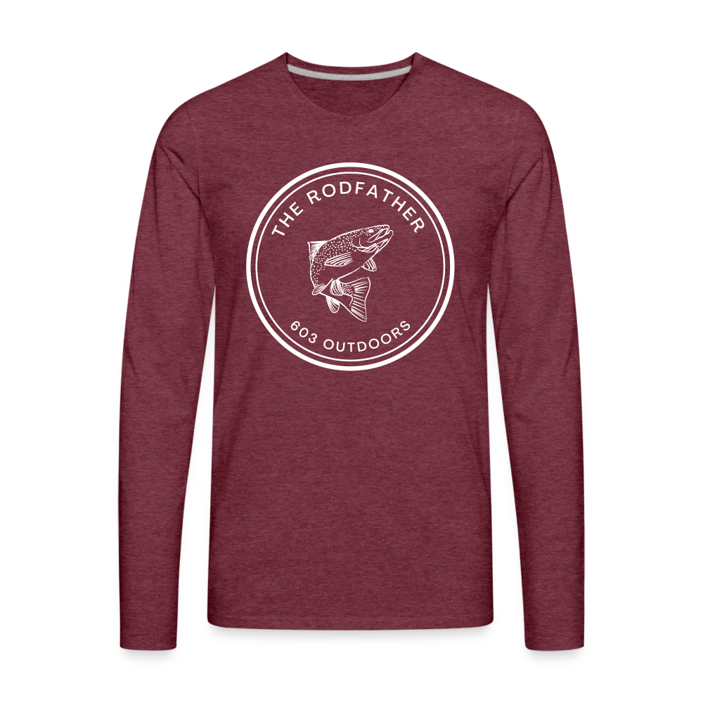 The Rodfather Premium Long Sleeve T-Shirt - heather burgundy